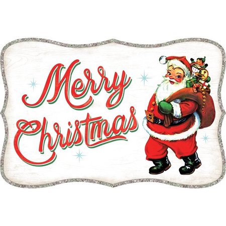 OPEN ROAD BRANDS Merry Cmas Santa Sign 90180171